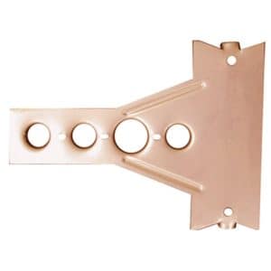 1/2" Copper Clad Bracket for Water Closet, Box of 50