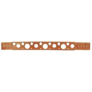 1/2" - 1" x 26" Extruded Hole Copper Plated Bracket, Box of 50