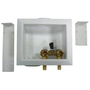 Washing Machine Box, Left Outlet Without Hammer Arrester, Single Lever, 1/2" Wirsbo Style PEX
