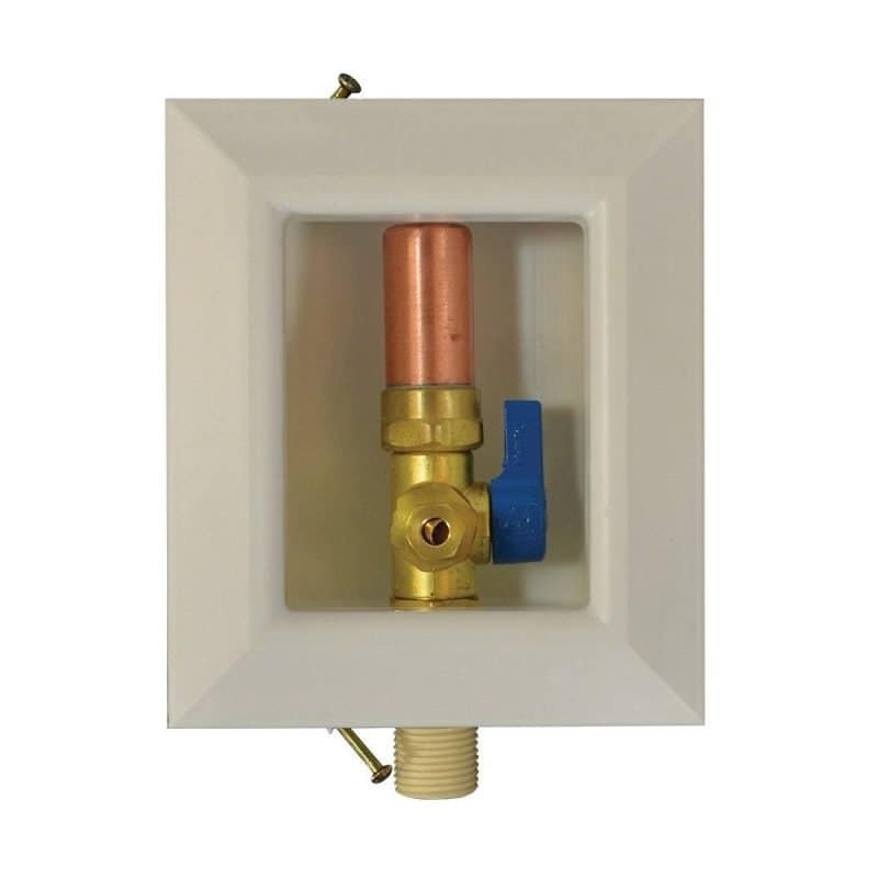 Icemaker Box with Hammer Arrester, CPVC Connection, 1/4 Turn Valve, Lead Free