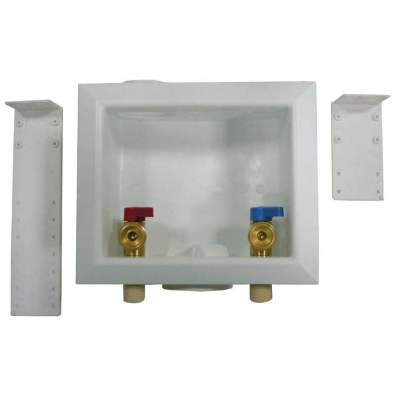 Washing Machine Box, Center Outlet Without Hammer Arrester, 1/2" CPVC