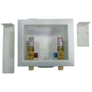 Washing Machine Box, Center Outlet With Hammer Arrester, 1/2" CPVC