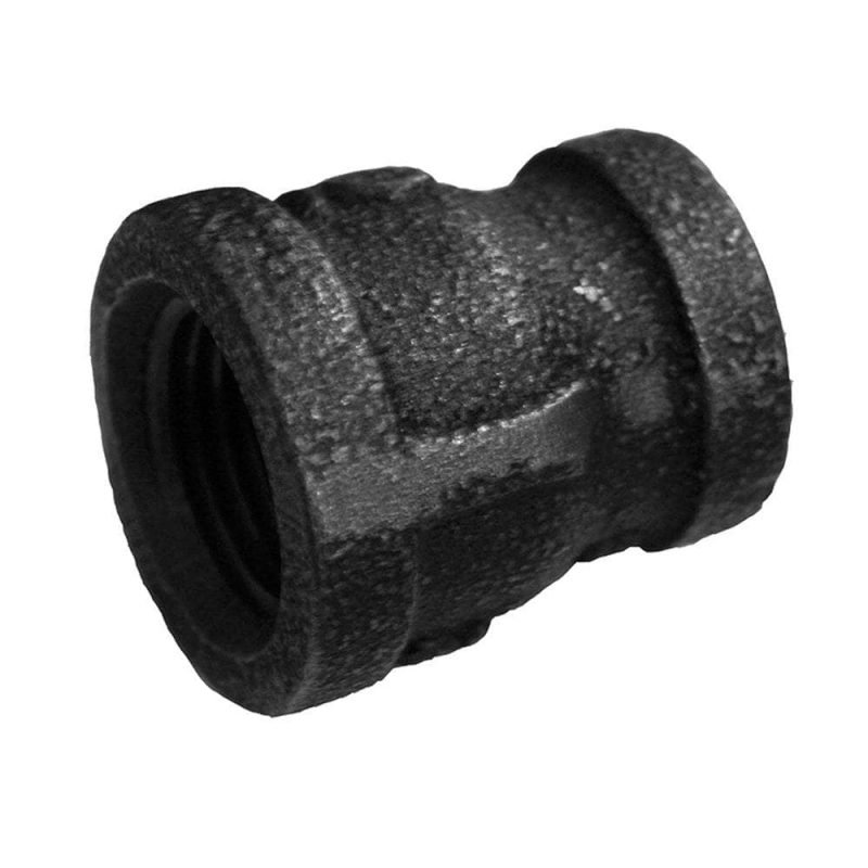 3/4" x 1/2" Reducing Coupling Black