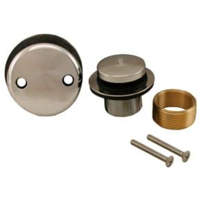 Chrome Plated Two-Hole Toe Touch Conversion Kit