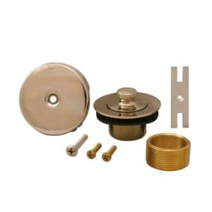 Polished Nickel One-Hole Lift and Turn Conversion Kit