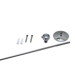 Ceiling Bracket and Rod Holder with Standard Size 36" Rod for Add-A-Shower Unit