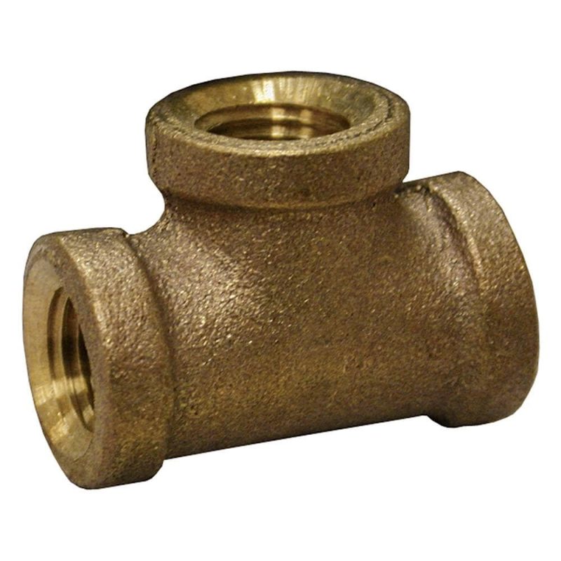 1" Bronze Tee, Lead Free