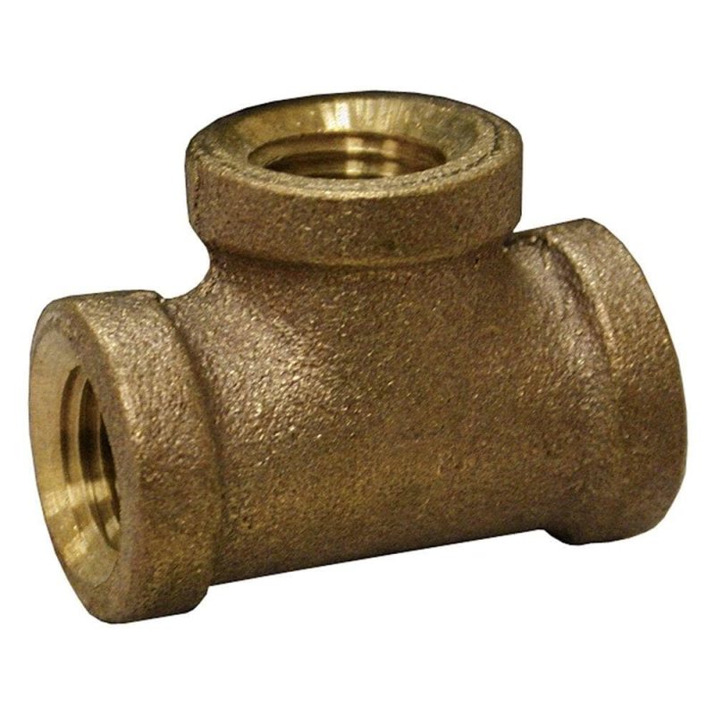 1-1/4" Bronze Tee, Lead Free