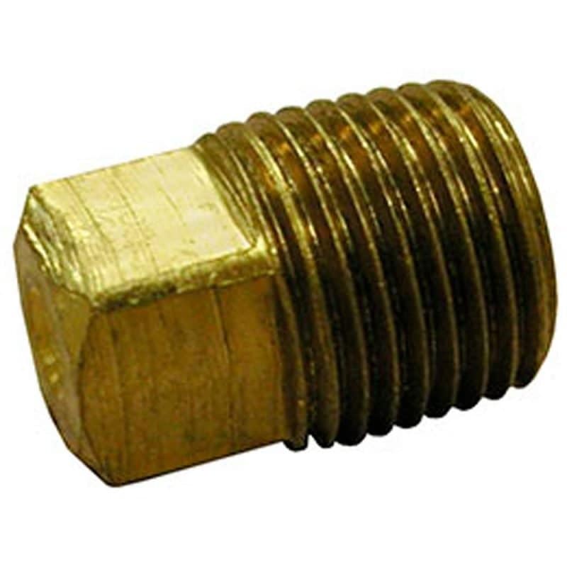 1/2" Bronze Solid Square Head Plug, Lead Free