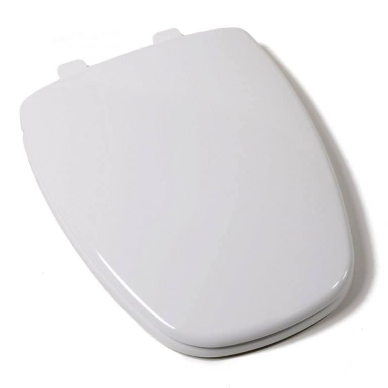 EZ Close Specialty Plastic Toilet Seat, Eljer New Emblem Design