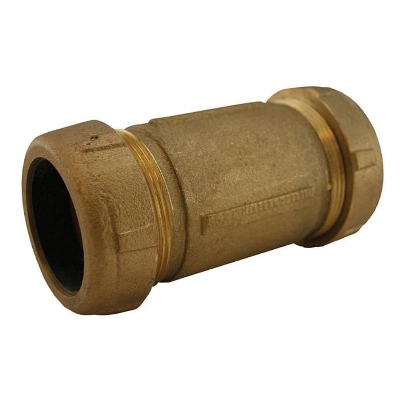 1-1/2" IPS Bronze Compression Coupling, Lead Free