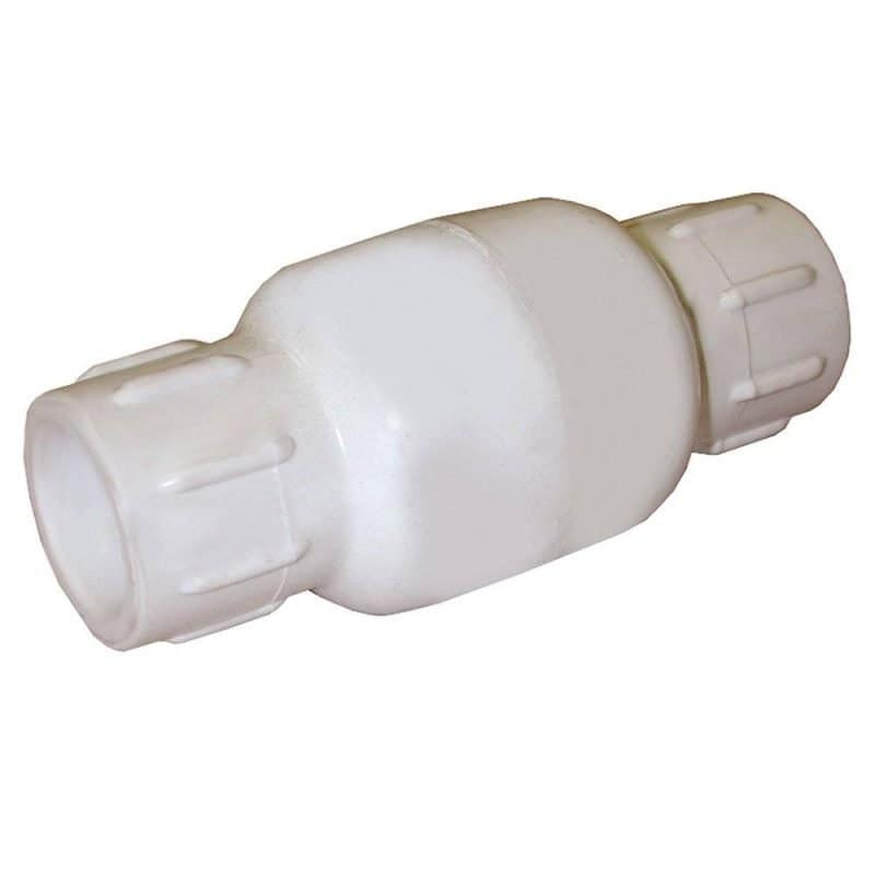 1" Inline PVC Check Valve, Threaded Ends