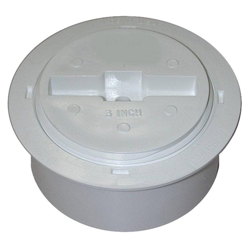 4" PVC Heavy Duty Internal Pipe Cleanout with 3" IPS Countersunk Plug