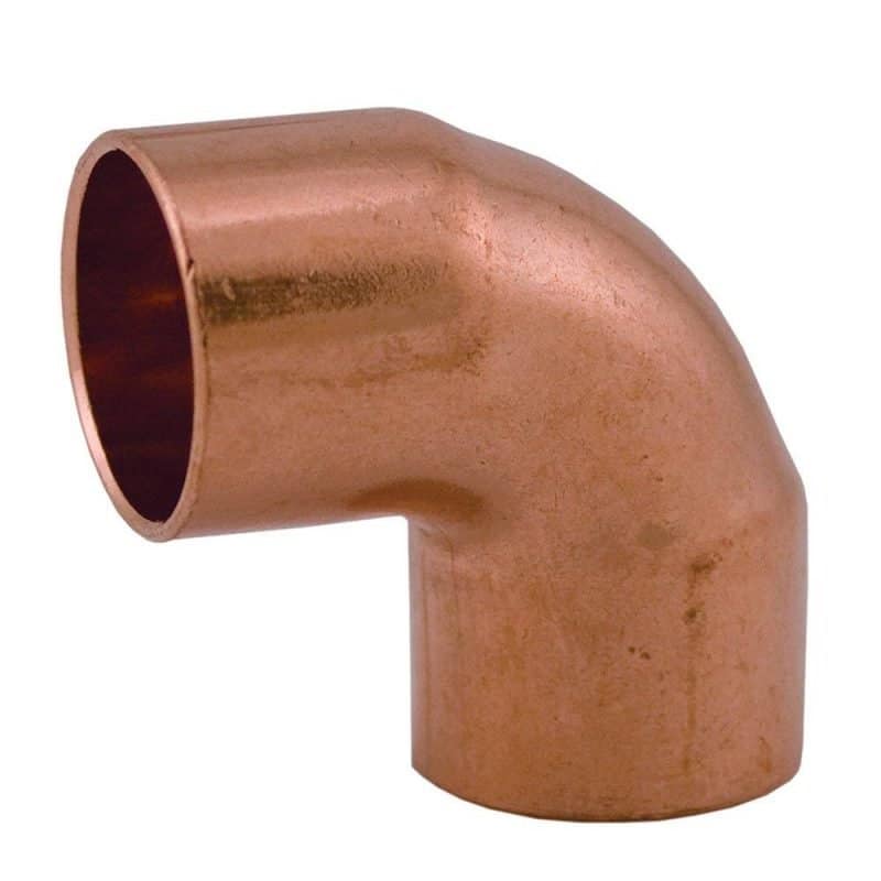 1" 90 Short Turn Wrot/ACR Solder Joint Copper Elbow
