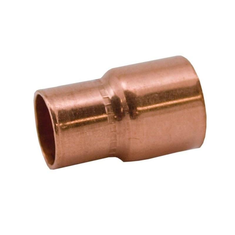 1/4" x 1/8" Wrot/ACR Solder Joint Copper Reducing Coupling