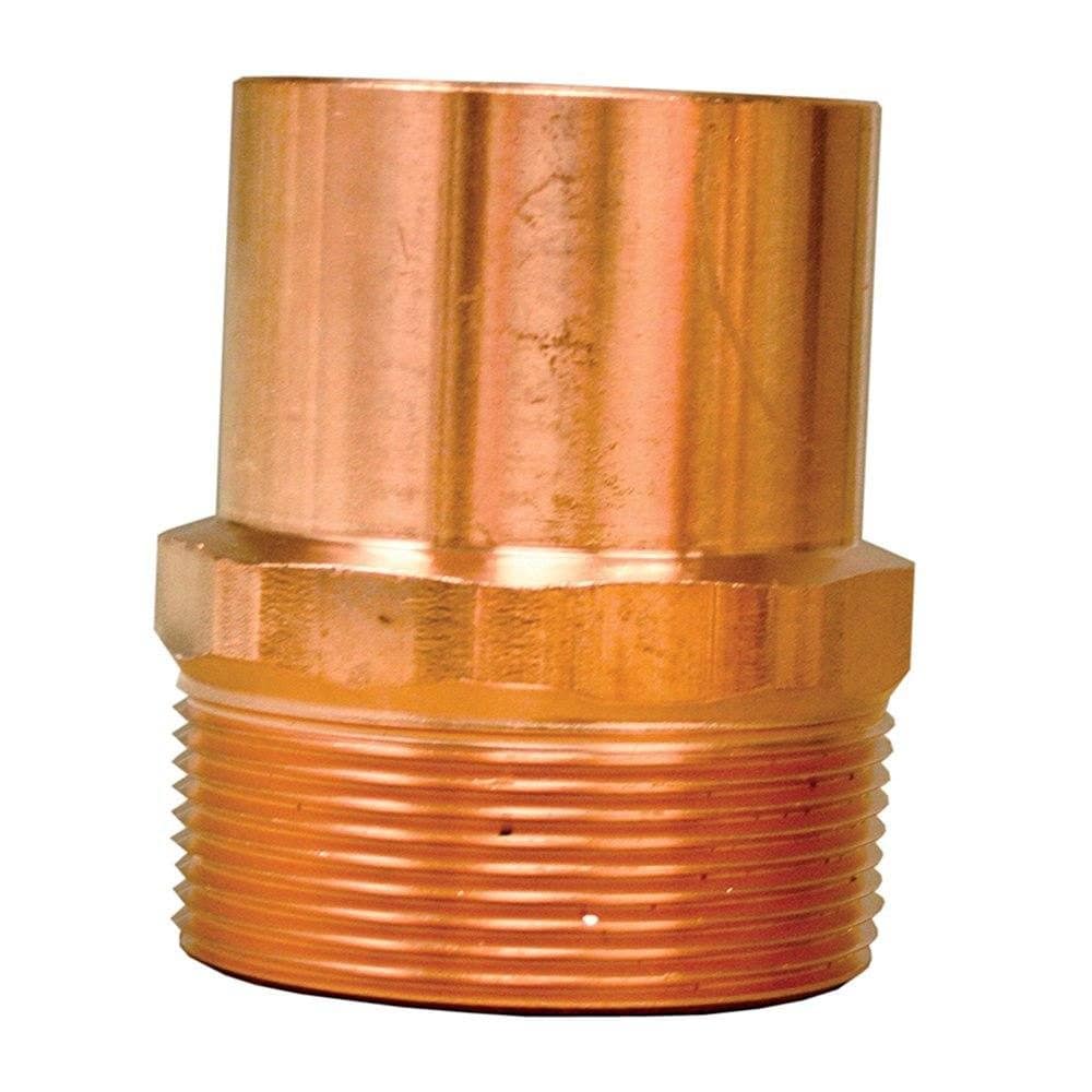 1" Wrot/ACR Solder Joint Copper Male Adapter
