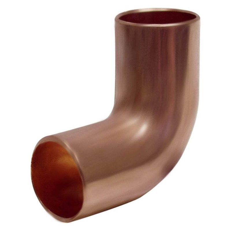 3/8" 90 Wrot/ACR Solder Joint Copper Long Turn Street Ell