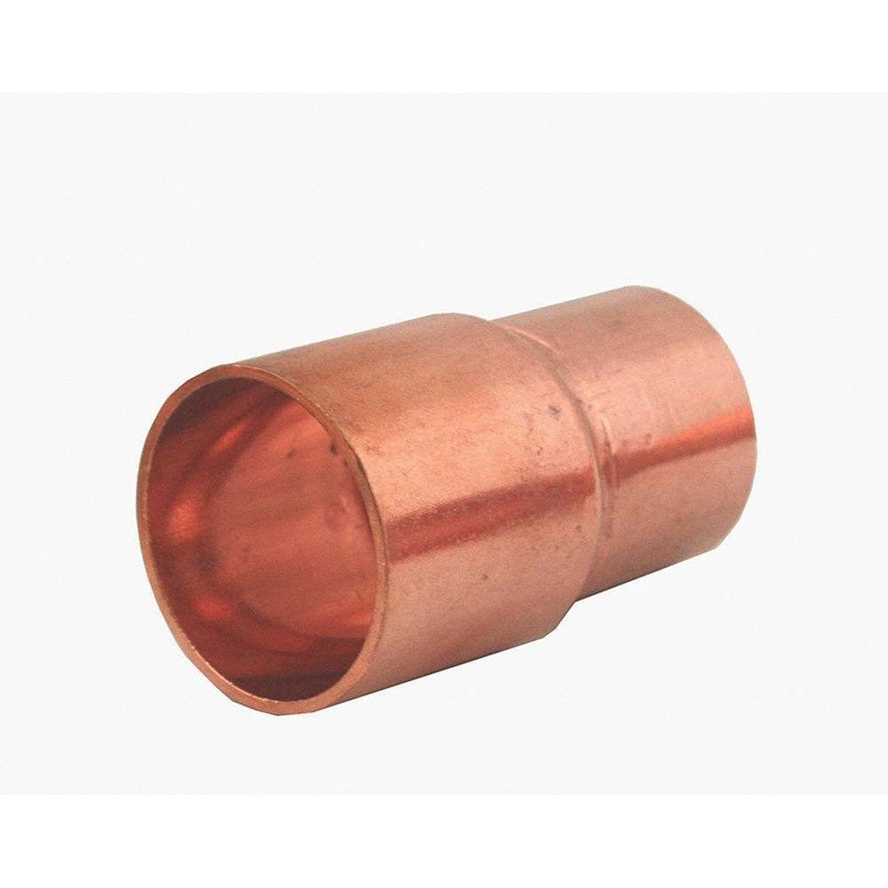 1/2" x 3/8" Wrot/ACR Solder Joint Copper Fitting Reducer