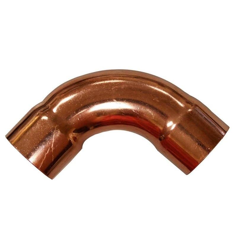 1-1/2" 90 Wrot/ACR Solder Joint Copper Long Turn Ell