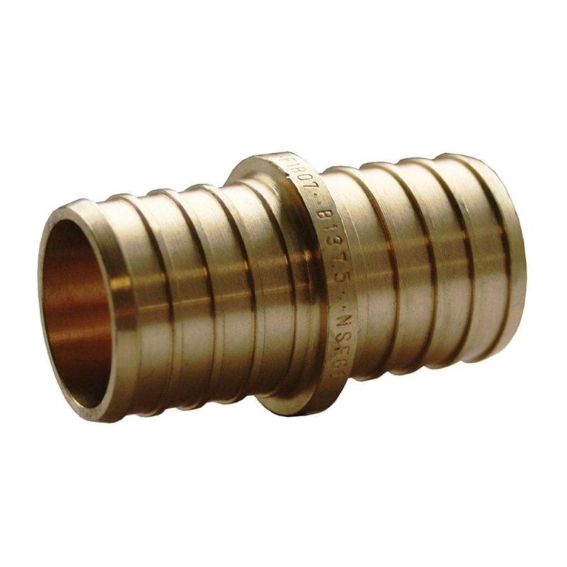 3/4" Brass PEX Coupling, Lead Free