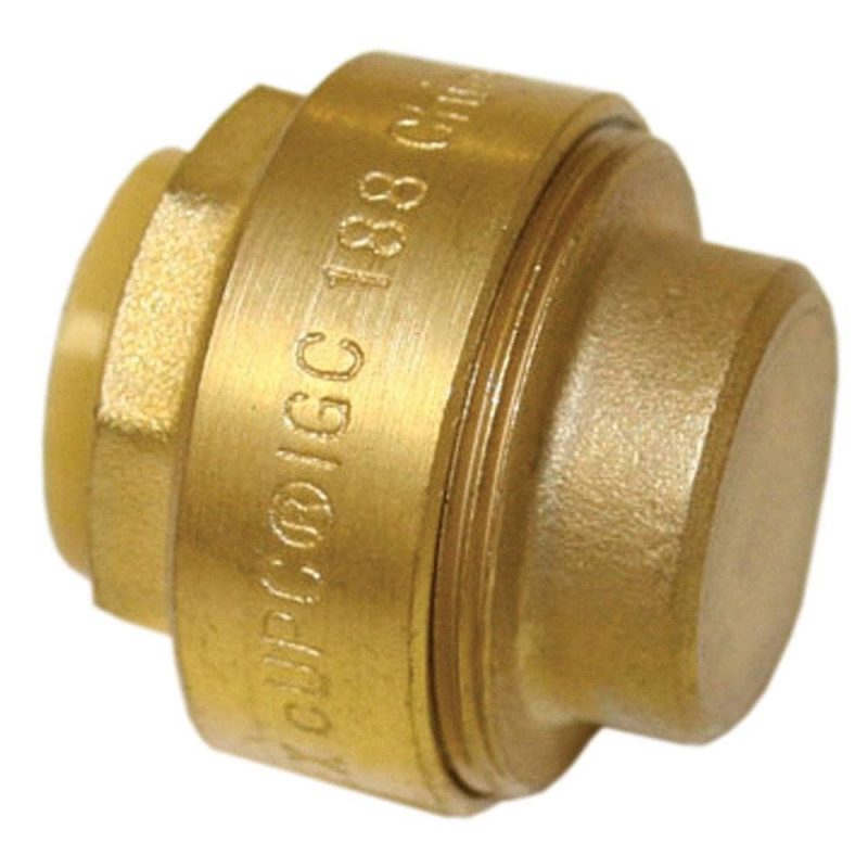 3/4" PlumBite Push On Cap, Lead Free