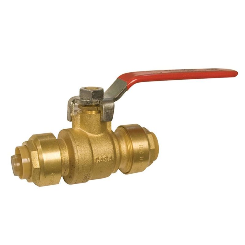 1/2" PlumBite Push On Ball Valve, Lead Free