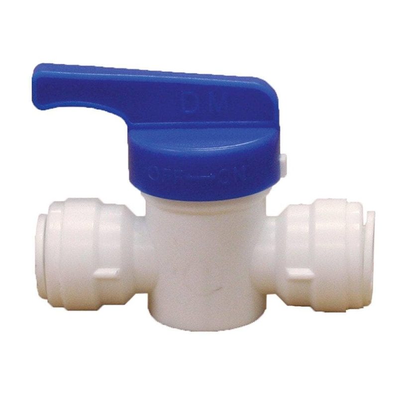1/4" Plastic Push On Straight Valve OD