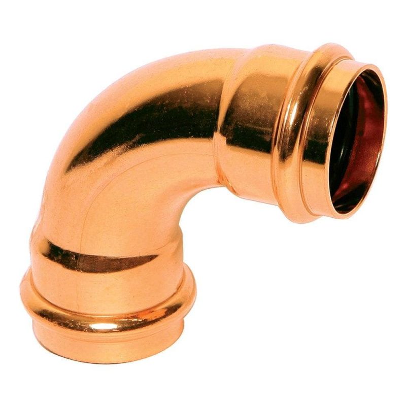 1-1/4" x 1-1/4" Copper Press 90 Elbow