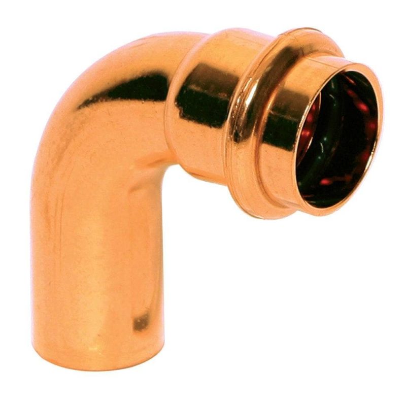 3/4" x 3/4" Copper Press 90 Street Elbow
