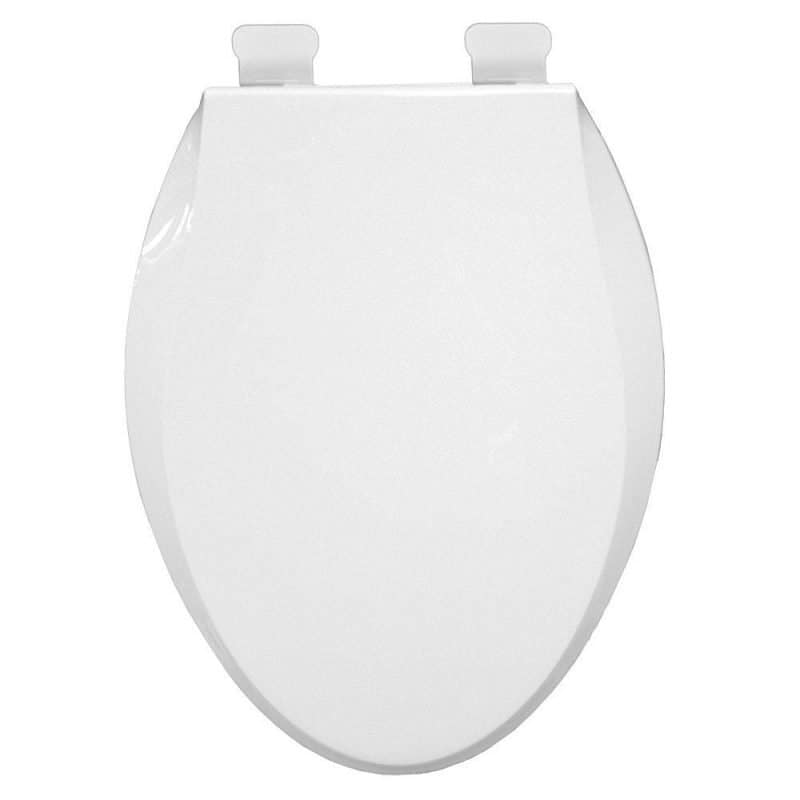EZ Close and QuicKlean™ Heavy Duty Commercial Seat, White, Elongated Closed Front with Cover