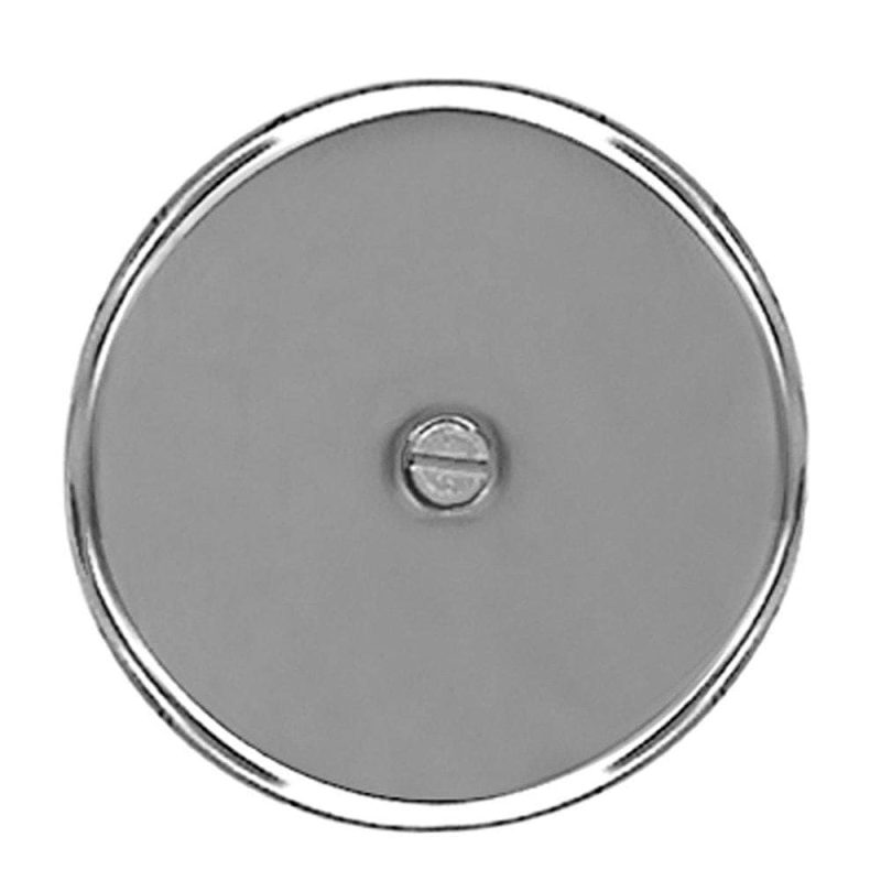 7" Stainless Steel Cleanout/Extension Cover, Wall Mount with 4" Bolt (24 Gauge)