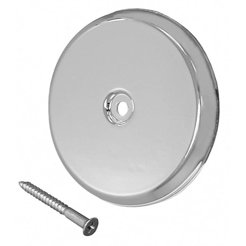 5-1/4" Chrome High Impact Plastic Cleanout Cover Plate, Flat Design