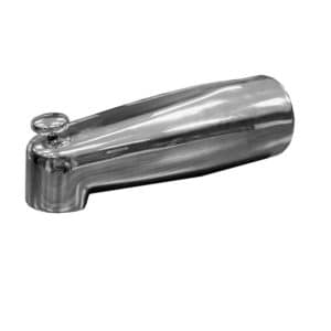 9" Chrome Plated Diverter Spout with Nose Connection
