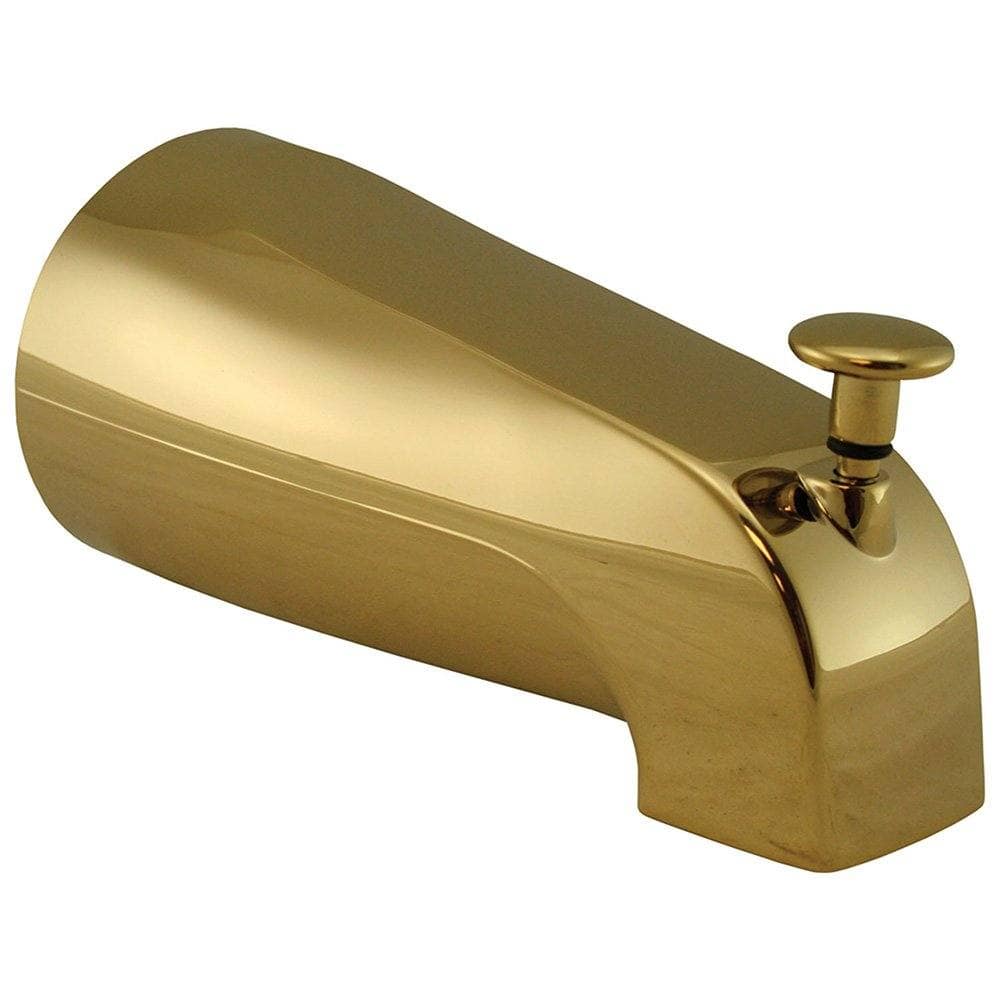Polished Brass PVD 1/2" FIP Diverter Spout with Nose Connection