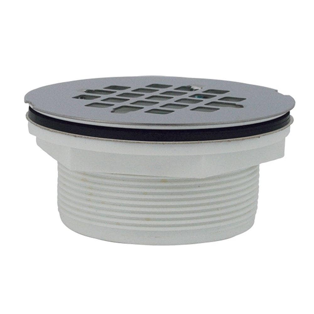 Oatey 42150 No Calk Brass Shower Base Drain With Stainless Steel Strainer 2 Inch