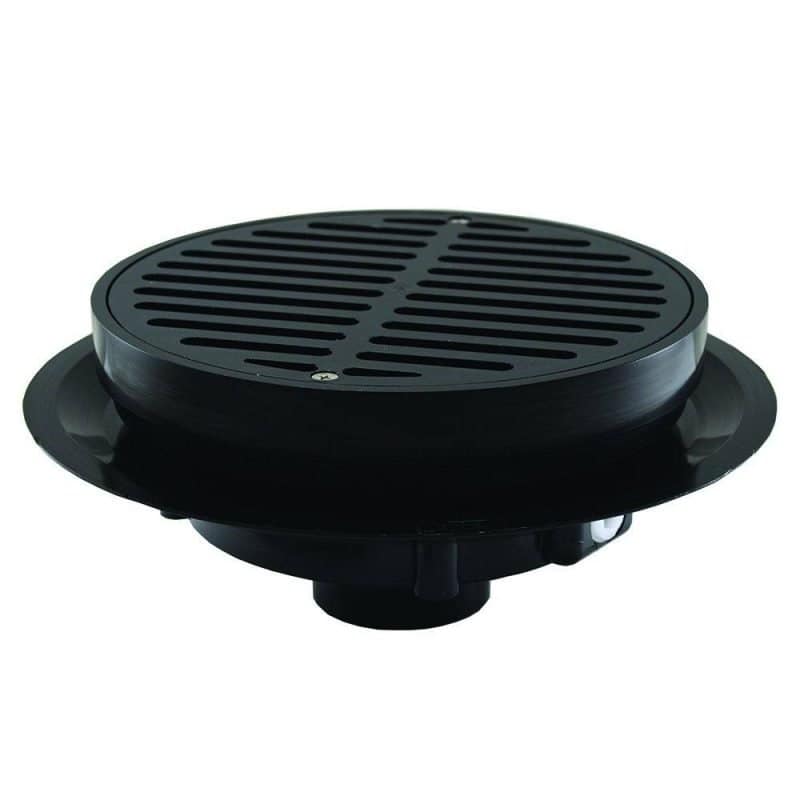 3" Heavy Duty Traffic ABS Floor Drain with Full Plastic Grate and Ring