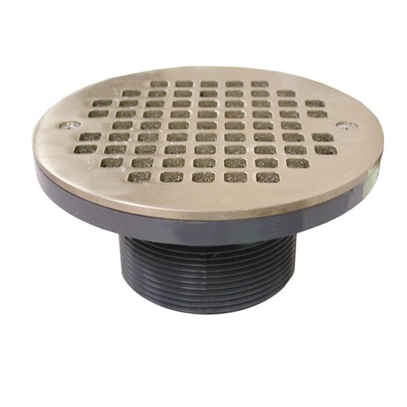 3" IPS PVC Spud with 6" Nickel Bronze Strainer