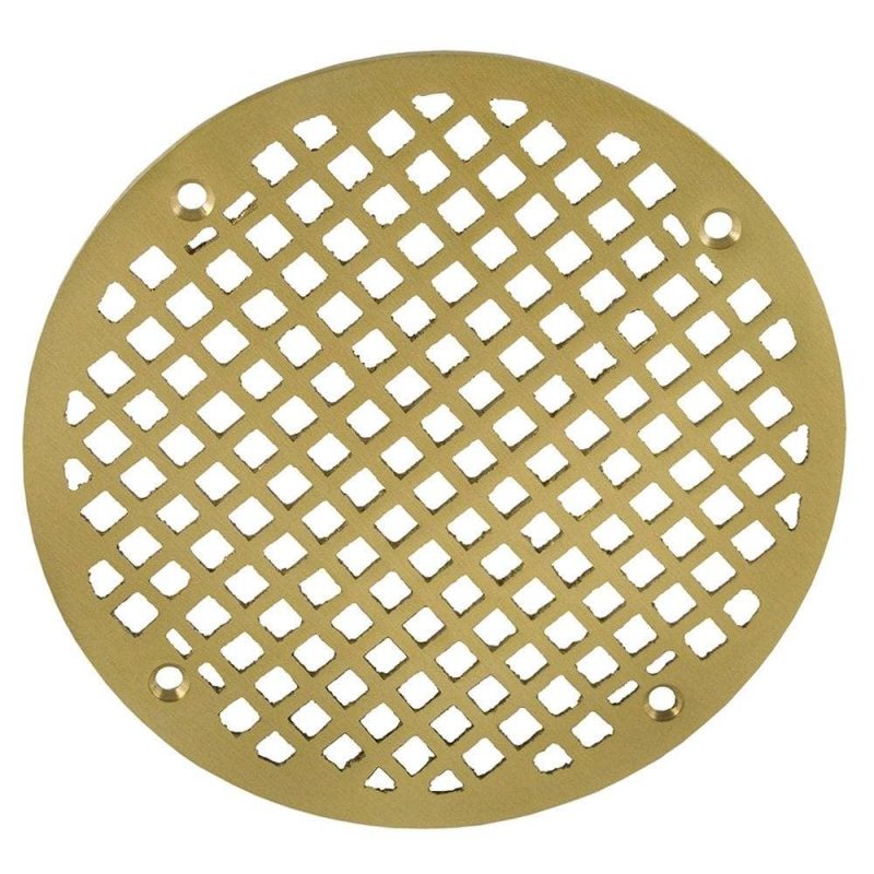 8" Polished Brass Round Strainer