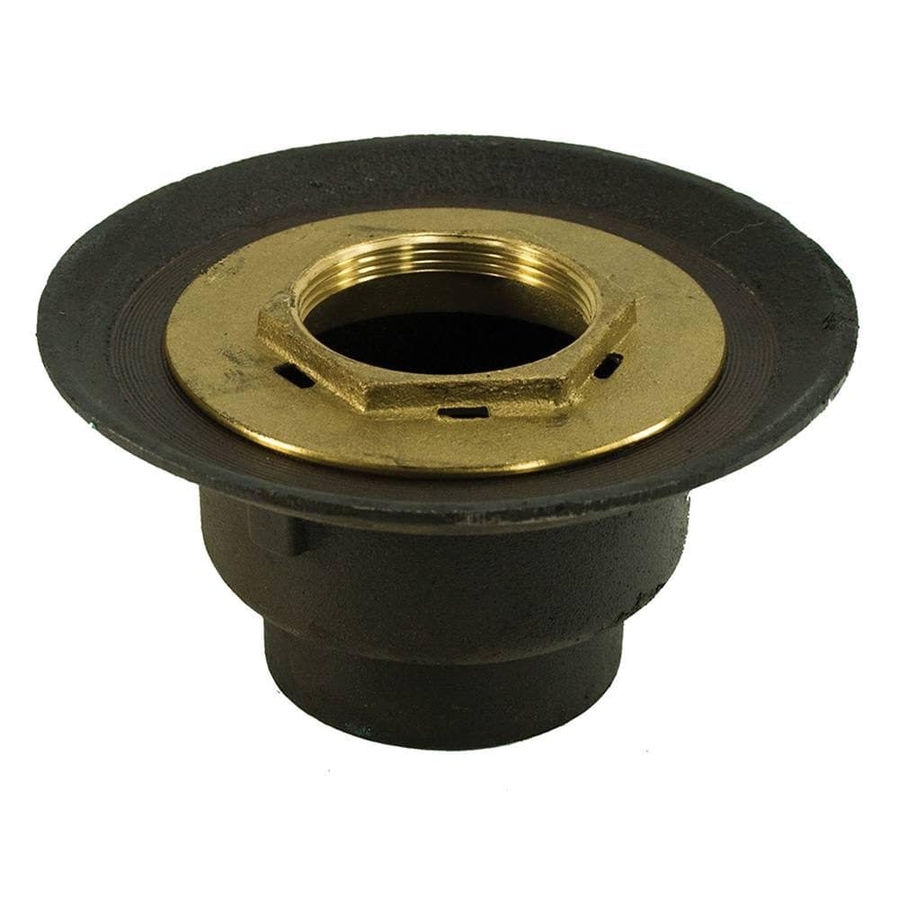 2" FIP Shower Drain Bodies with Brass Threaded Clamping Ring And Bolt