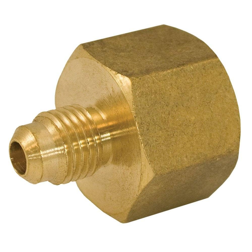 5/8" x 1/2" Brass Flare x Female Coupling