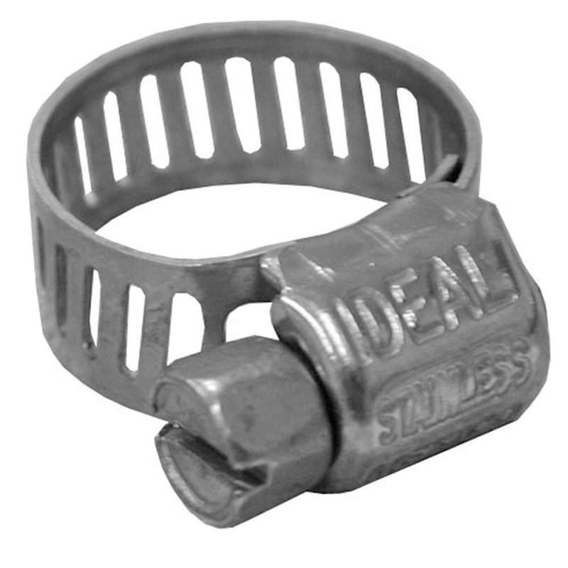 5/16" - 7/8" Micro Size Gear Clamp with 5/16" Band, All Stainless, Box of 10