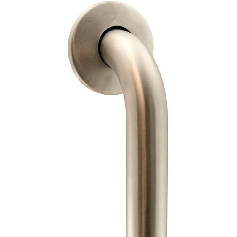1-1/4" x 12" Satin Finish Grab Bar with Concealed Snap-On Flange