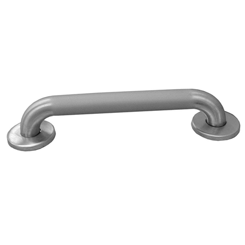 1-1/4" x 12" Peened Finish Grab Bar with Concealed Snap-On Flange