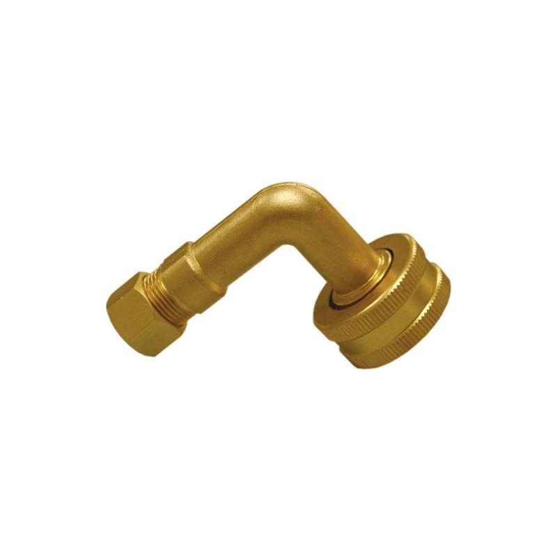 3/4" FGHT x 3/8" OD Comp Garden Hose Fitting and 90 only for SS Dishwasher Connection