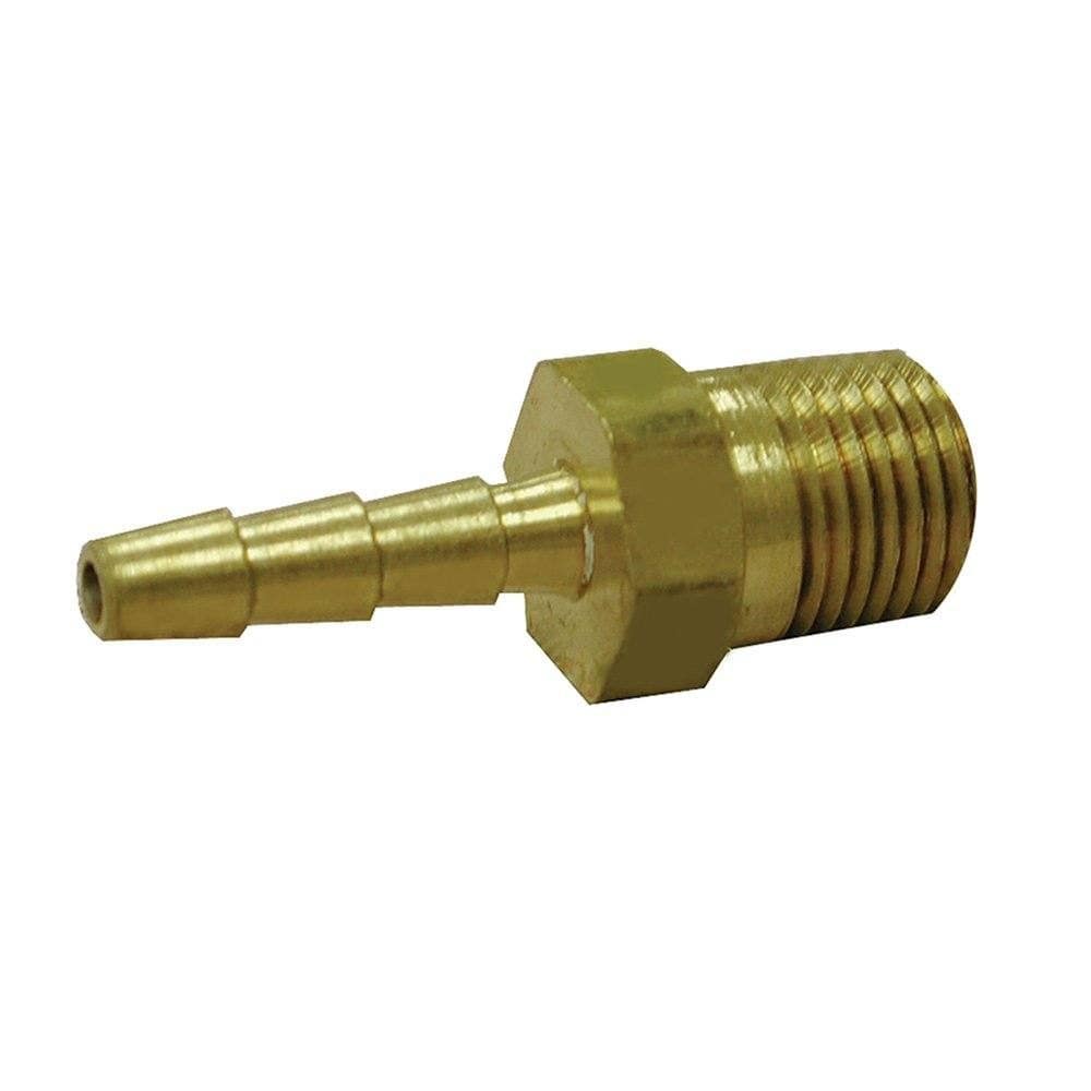 3/8" x 1/8" Brass Hose Barb To Male Pipe