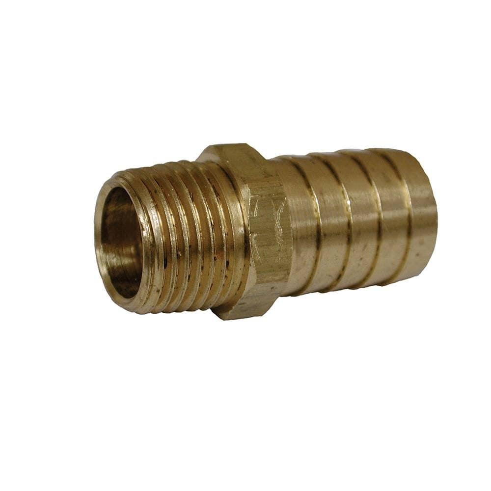 5/8" x 3/4" Brass Hose Barb To Male Pipe