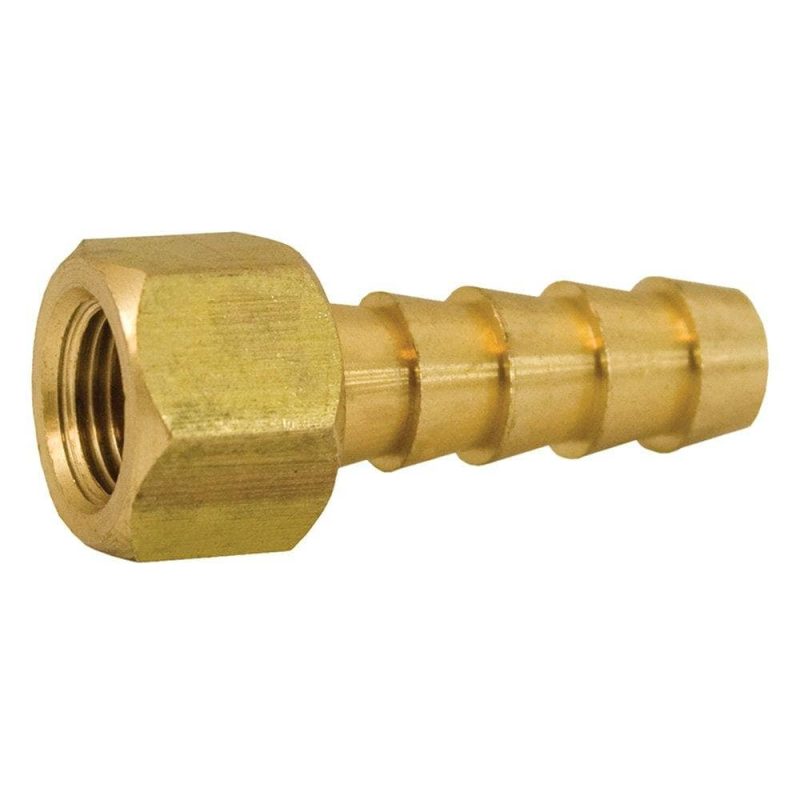3/8" x 1/4" Brass Hose Barb To Female Pipe