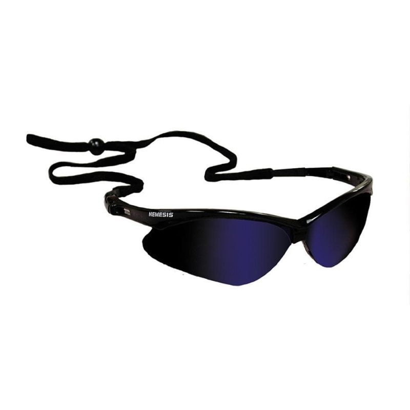 Nemesis Safety Glasses, Blue Mirror