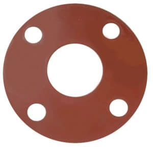 4" Red Rubber Full Face Gasket