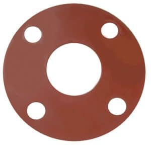 6" Red Rubber Full Face Gasket